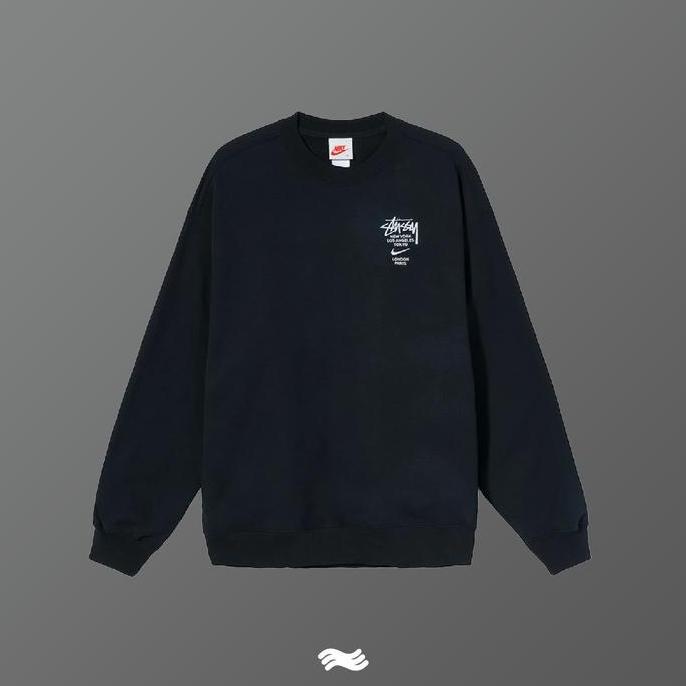 Nike x Stussy International Crewneck Sweatshirt Black