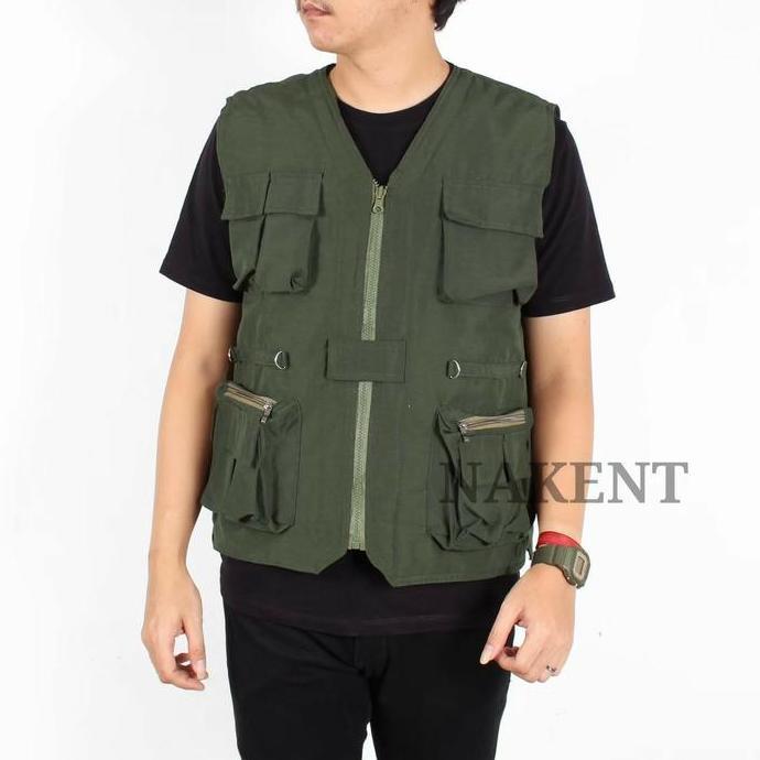 JAKET ROMPI TACTICAL OUTDOOR JUMBO VEST POCKET BSIZE KERJA LAPANGAN