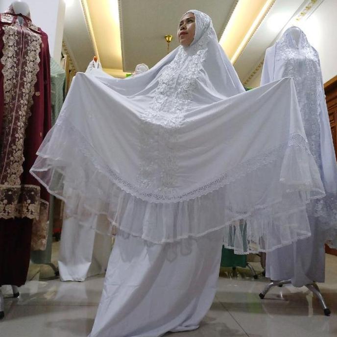 MUKENA MUTIARA MEWAH CANTIK DAN SUPER JUMBO Katun Nyaman Lembut
