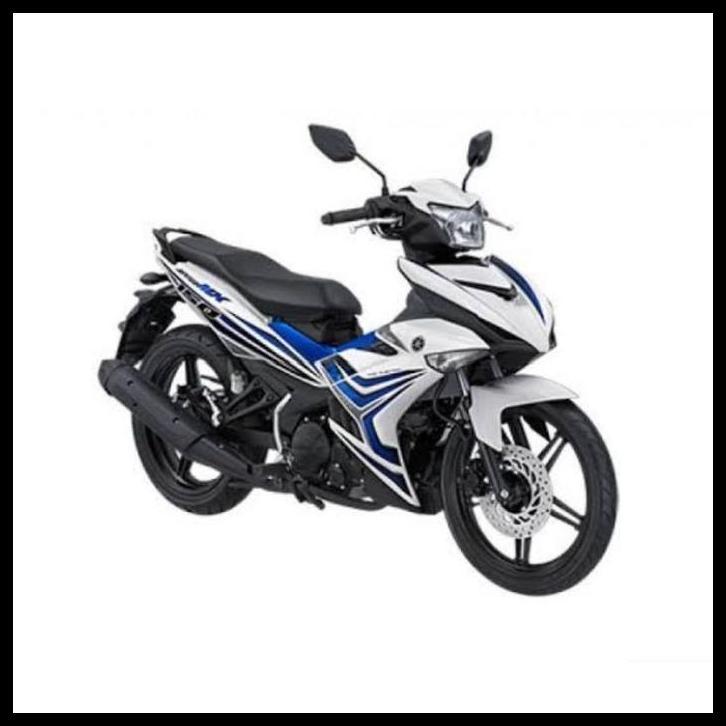 TERLARIS (ORI) STRIPING YAMAHA MX KING 150 2015 2016 PUTIH LIS BIRU 