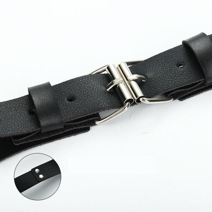 Suspender Kulit Pu Leather Suspender Bretel Suspender Backpack [terbaik]