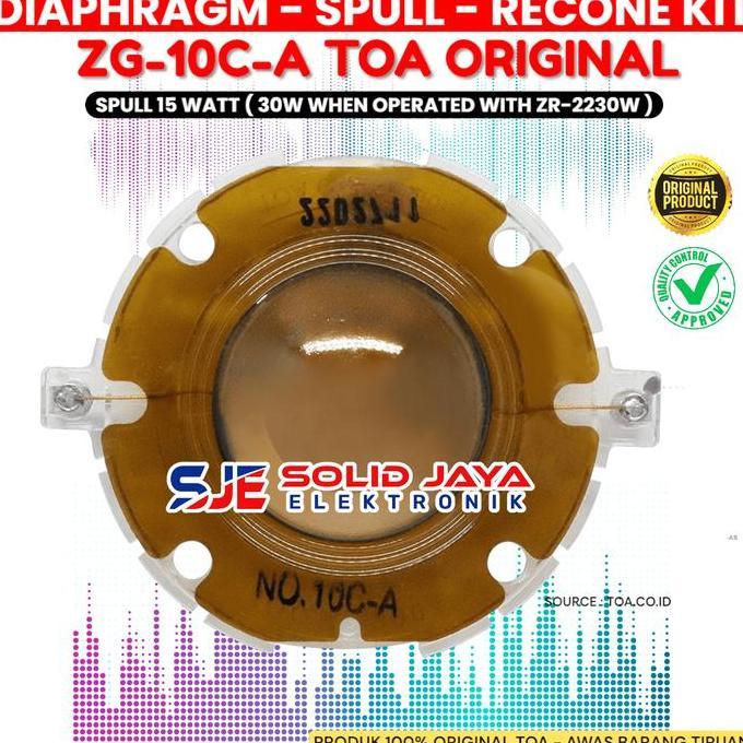 DIAPHRAGM SPUL TOA ZG-10C-A 15W SPULL TOA ZG10CA ZH-625S ZH-625SM ZR-2230W ZR-2930W ZH-4015 ZH-4015M
