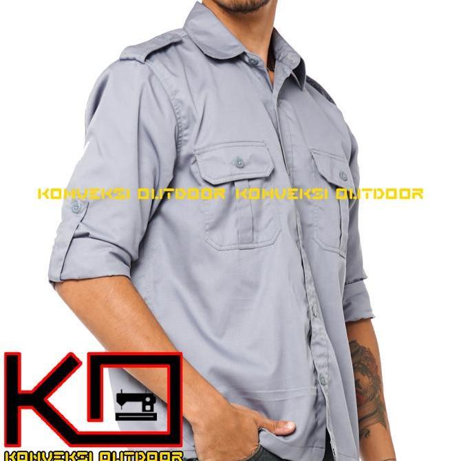 JUMBO - BAJU KEMEJA PDL PDH LAPANGAN OUTDOOR ATASAN PRIA LENGAN PANJANG - Seragam Kerja Kantor Group