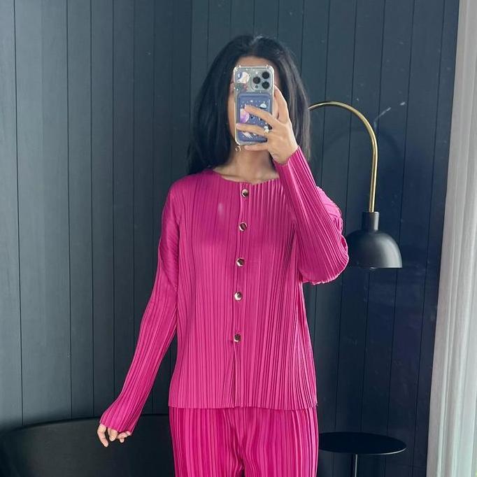 Pleats TOP Cardigan / Cardigan Plisket BB / Outer Plisket BB / Atasan Plisket BB / Pleats Top - Atas