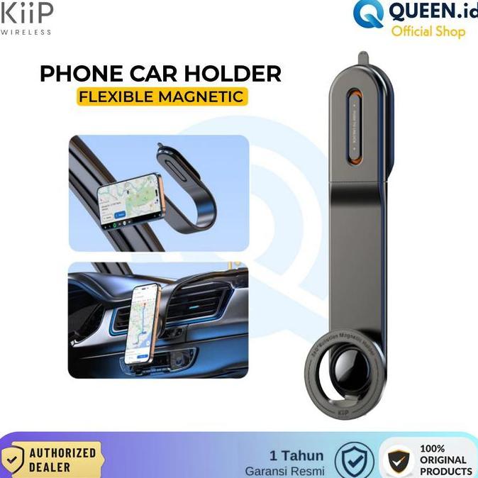 KIIP MCH06 Magnetic Car Mount Phone Stand Holder HP Dashboard Mobil Foldable Flexible Magnet Magsafe