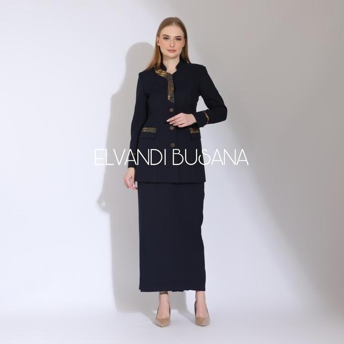 Setelan jas wanita / Seragam kerja blazer wanita / Seragam guru / Setelan baju guru wanita - 7011 Bi