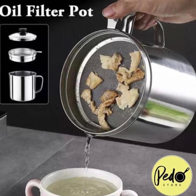 Oil Pot Saringan Minyak Stainless Steel
