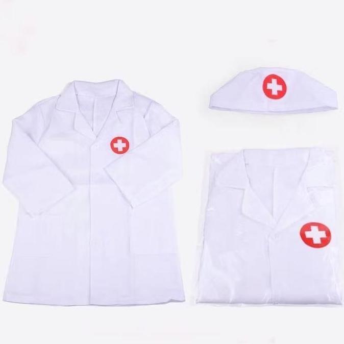 Baju Dokter Anak Kostum Dokter Dokteran Baju Topi Anak Baju Profesi Anak