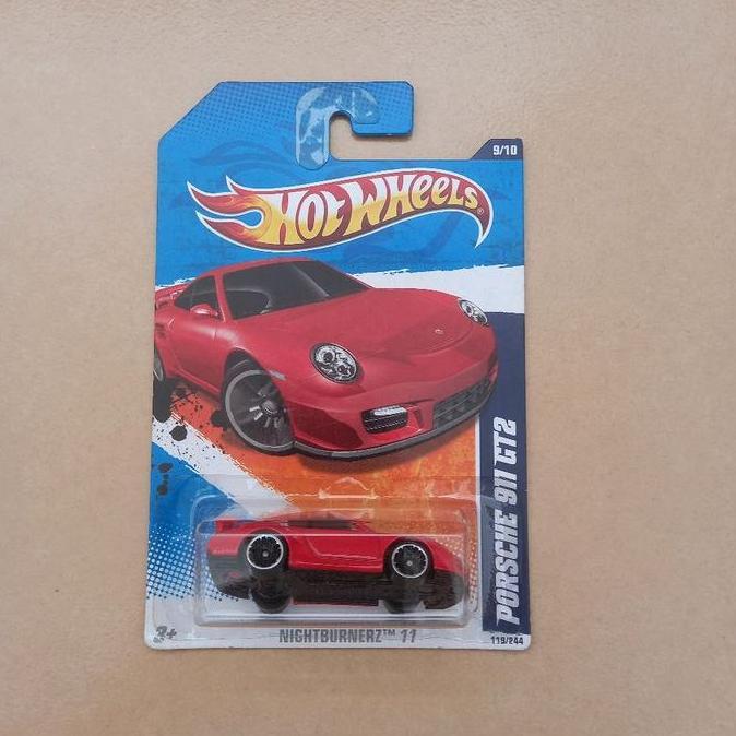 Hot Wheels Porsche 911 GT2 RS Merah Nightburnerz