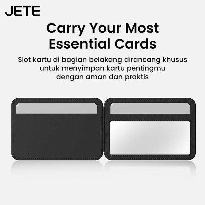 Magnetic Card Holder JETE iHC1 Invisible Phone Tripod Stand Magnet Standing Dompet Kartu Snap On Pho