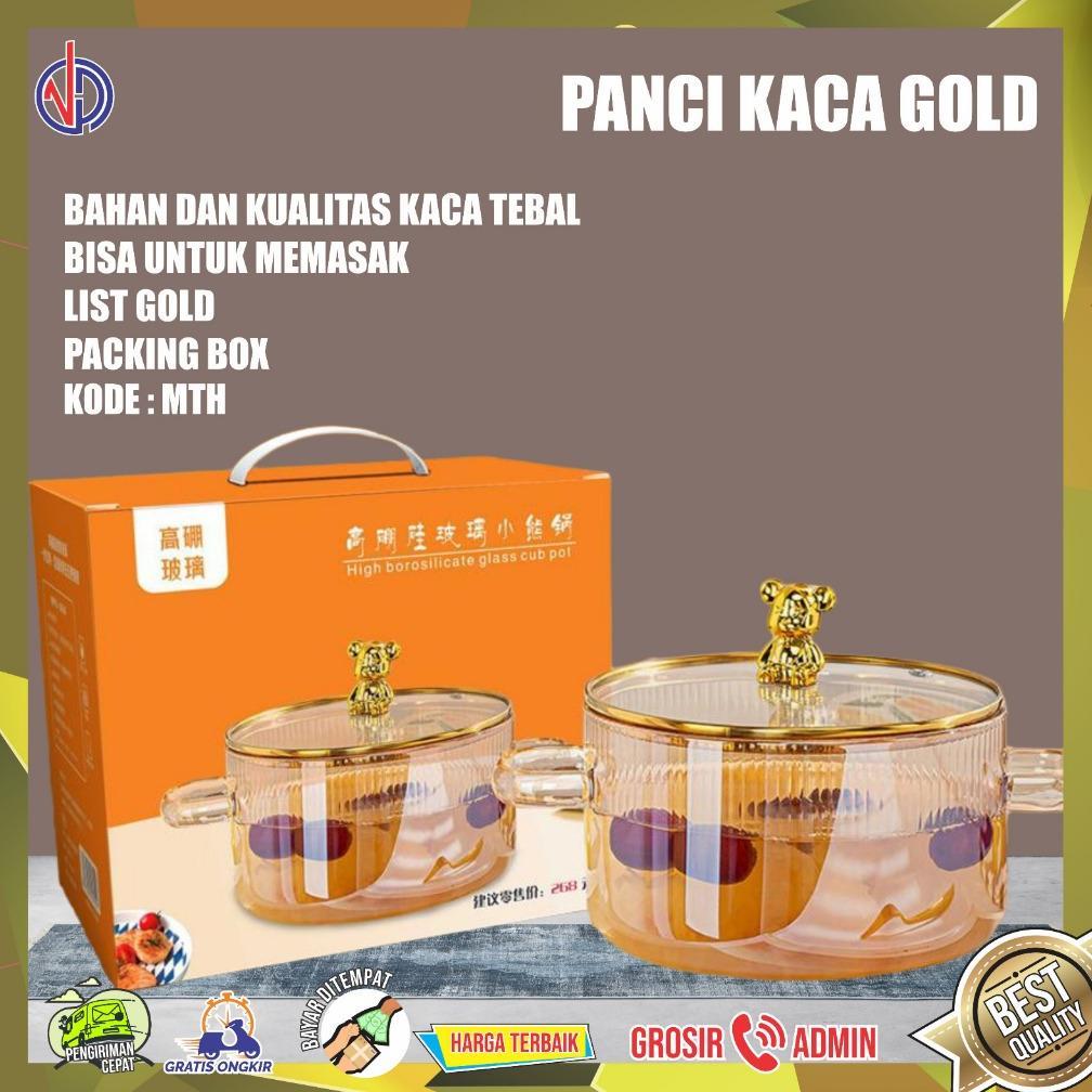 Zoomy - Panci Masak Kaca / Panci Kaca Bening Masak Transparan / Pot Panci Masak