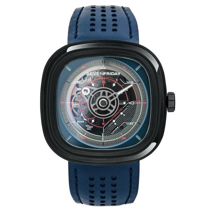 Sevenfriday T3/03 Official Jam Tangan Pria Biru Hitam T-Series