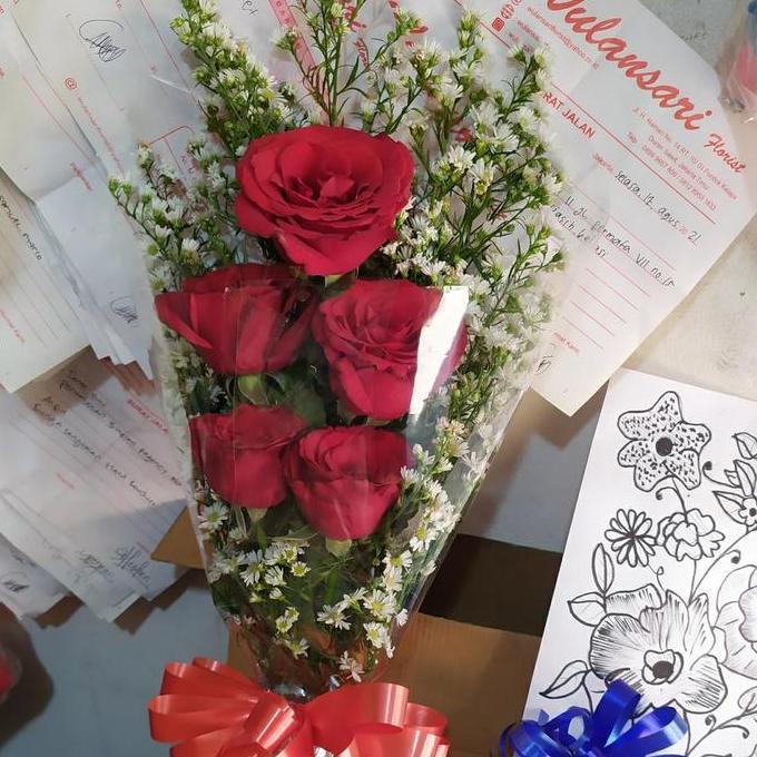 buket mawar merah | bunga mawar merah