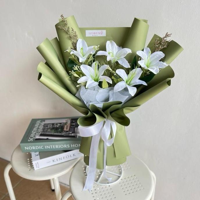 [LILY BOUQUET] Buket bunga lily | buket Bunga artificial | buket bunga wisuda Flower