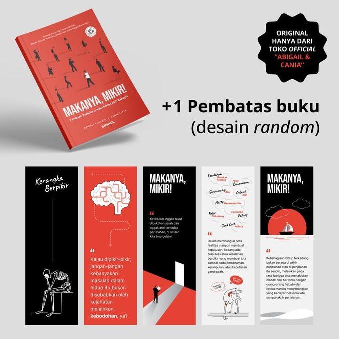 Buku Makanya, Mikir! + 1 Pembatas Buku