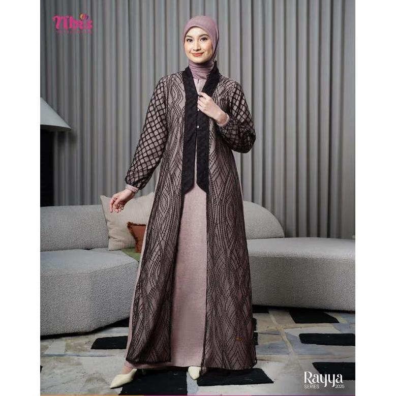 Hot Promo, Gamis Nibras Sarimbit Terbaru Wafa Mocca Gamis Couple Keluarga Termurah Sarimbit Nibras R