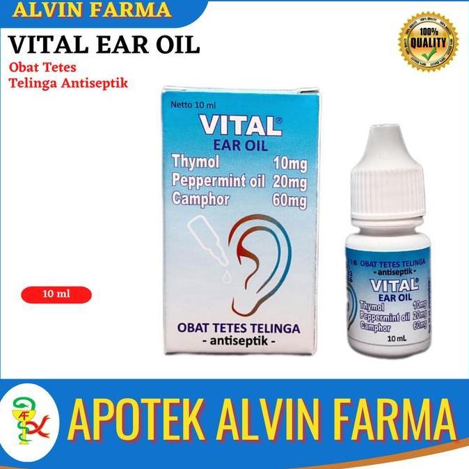 VITAL EAR OIL Obat Tetes Telinga Obat Sakit Telinga Vital Ear Oil