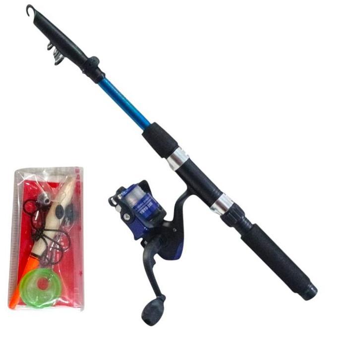 Set Alat Pancing Joran 1,5 m Termurah dengan Reel Toro 6 Bearings Paket Lengkap Harga Grosir