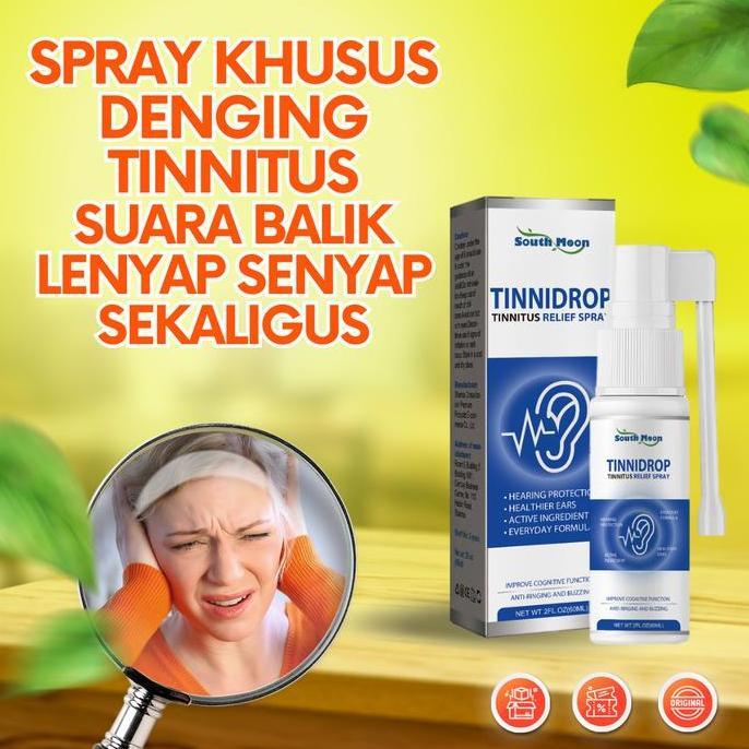 RIDNITUS SPRAY - Spray telinga denging tinnitus kuping congek kuping dengung/denging telinga sakit