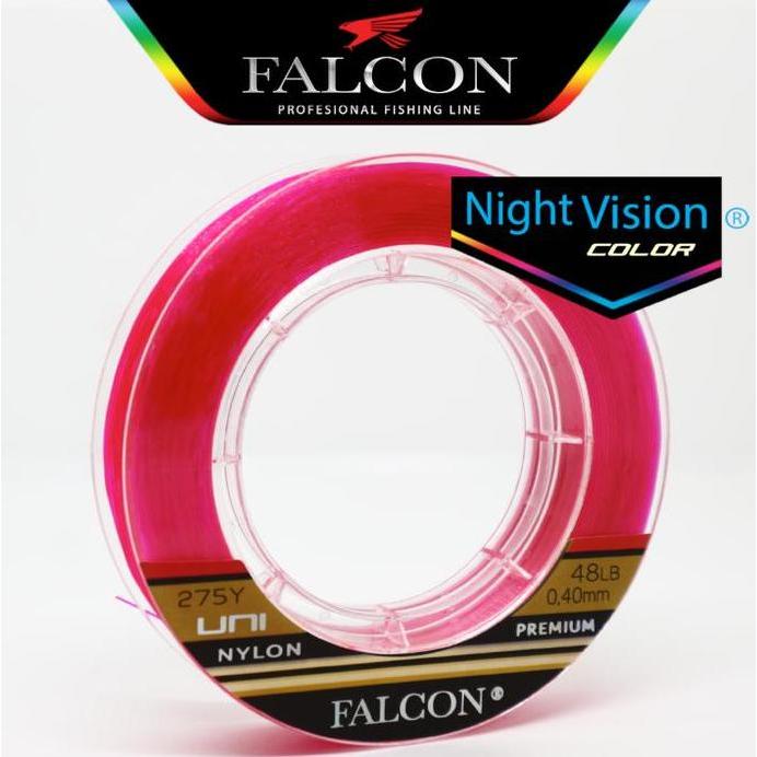 Senar Pancing Falcon Uni  275 yards RED FLUO NIGHT VISION
