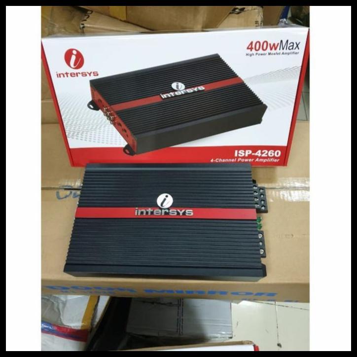 TERLARIS POWER AMPLIFIER 4 CHANNEL INTERSYS ISP-4260 MOBIL UNIVERSAL