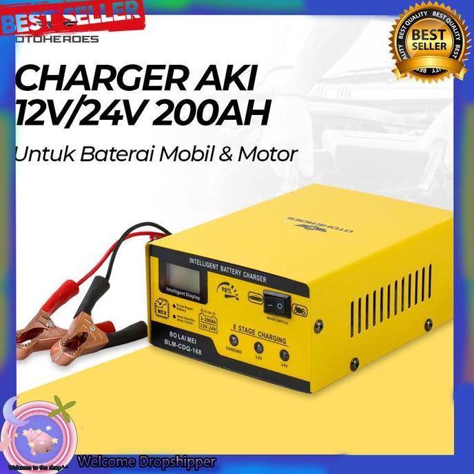 RULVOM BO LAI MEI Charger Aki Mobil Motor 250W 12V/24V 200AH