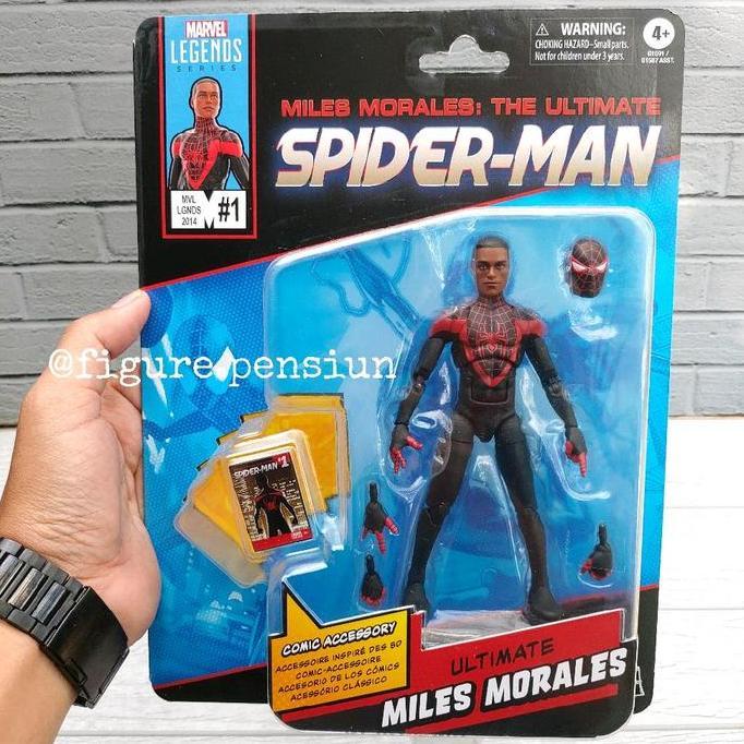 MARVEL LEGENDS SPIDERMAN MILES MORALES THE ULTIMATE RETEO VINTAGE HASBRO ACTION FIGURE ORIGINAL