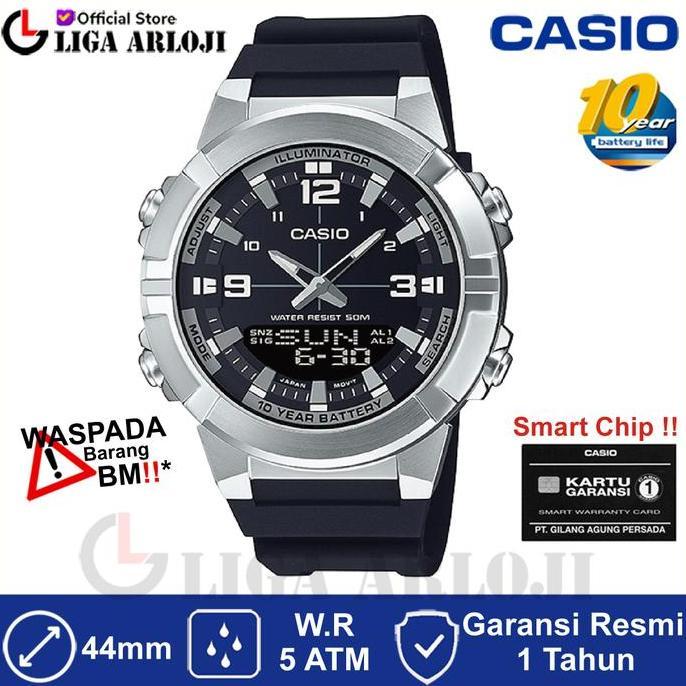 Casio General Amw-870-1Avdf Jam Tangan Pria Karet Amw-870-1A Amw870
