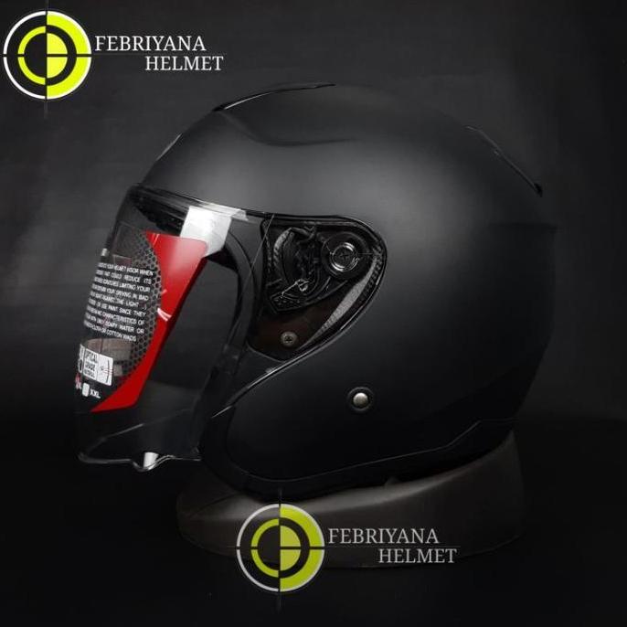 VIRALL HELM KYT KYOTO SOLID BLACK DOFF HALF FACE KYT KYOTO MOTORCYCLE KYT  KYOTO ''