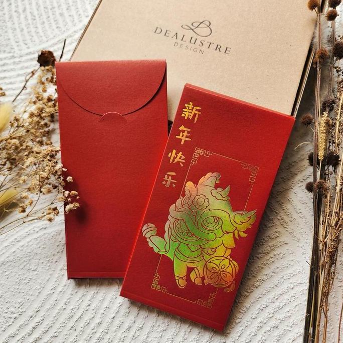 Amplop Uang Box Barongsai/Angpao Box Imlek Sincia bs 10 juta(1pck 8pc)