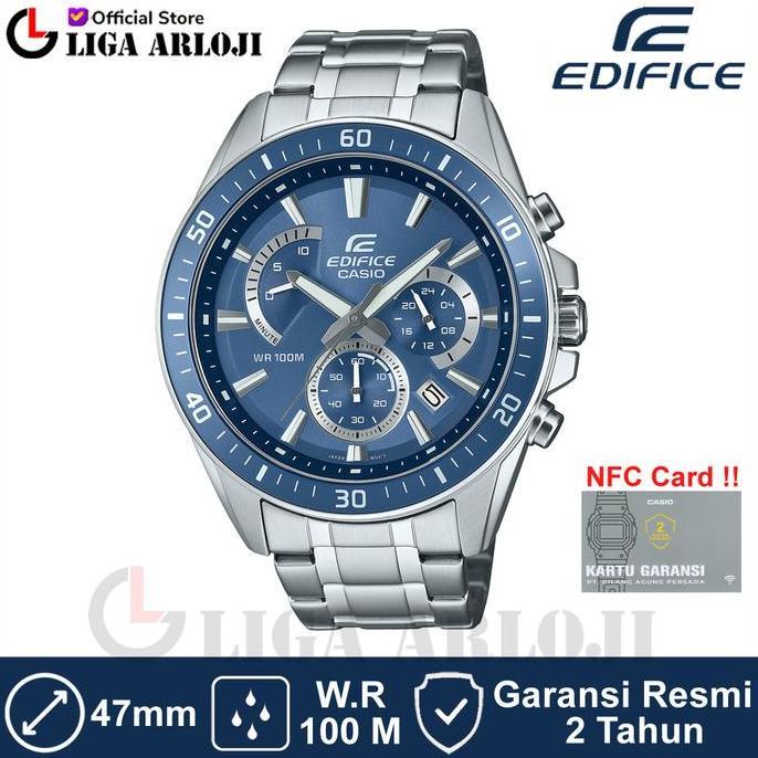 Casio Edifice Efr-552D-2Avudf Jam Tangan Pria Analog Stainless Chronograph Efr-552D-2A Efr552D