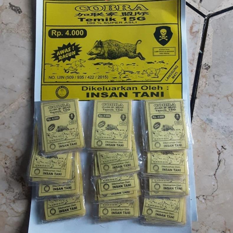 RACUN COBRA TIKUS DAN CELENG | RACUN COBRA TEMIK 15G RENTENGAN ISI 72 PCS