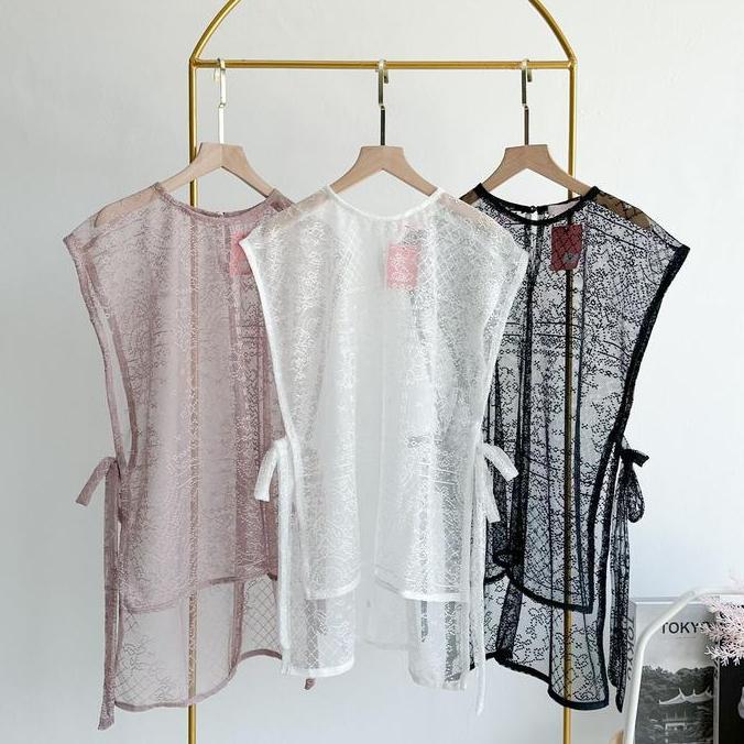 Emikoawa Outer Lace TOP Brukat Brokat Wanita Kondangan Emikoawa Luaran Muslim Blazer Pesta