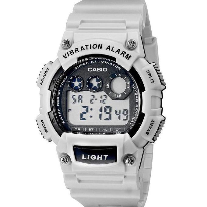 Casio W-735H-8A2Vdf - Jam Tangan Pria - Abuabu Putih W735H