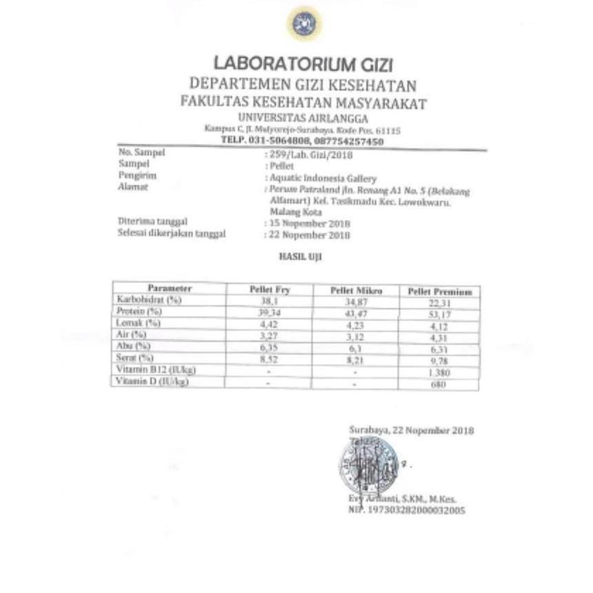 PELET IKAN CUPANG BETTA FISH - FRY UNTUK ANAKAN CUPANG