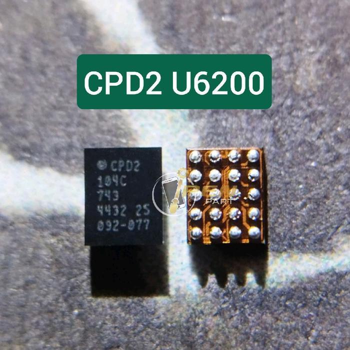 (Terbaru) Ic Fast Charging Cpd2 U6200 Original New Tested Iphone 8 X Xs Xr 11 Bestseller