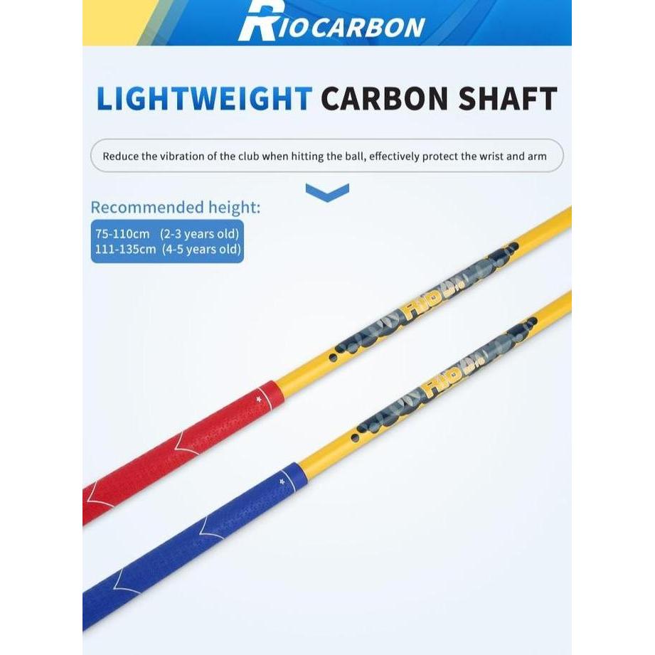 PGM Kids Golf Club Stik Golf Anak Plastik Set Driver Iron Putter + Tas