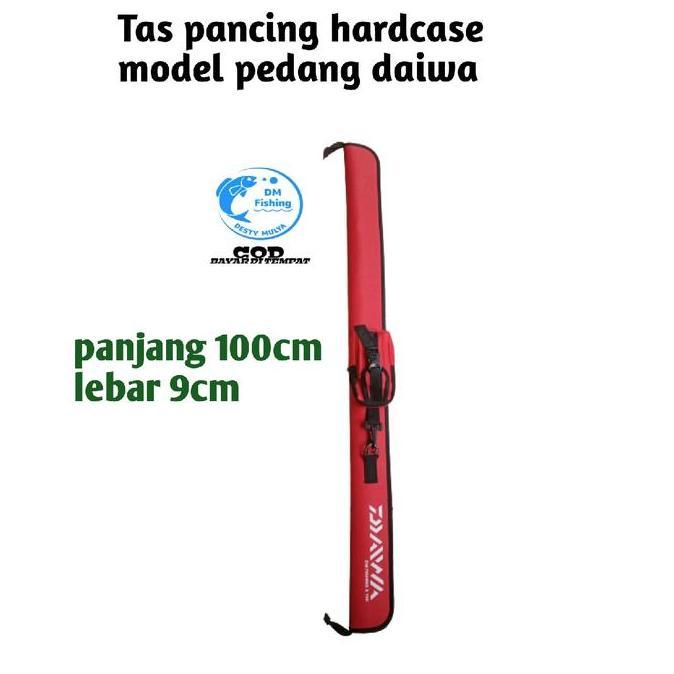 Tas Pancing Hardcase Daiwa Model Pedang, D 600 Polyester, Fiber 1 3mm - Muat Satu / Dua Joran hingga