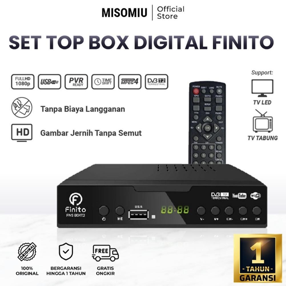 Set Top Box Finito DVB T2 TV Siaran Digital Receiver STB BISA Youtube