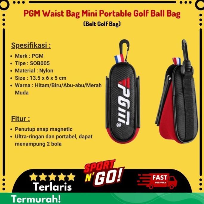 Pgm Waist Bag Mini Portable Golf Ball Bag - Belt Golf Bag