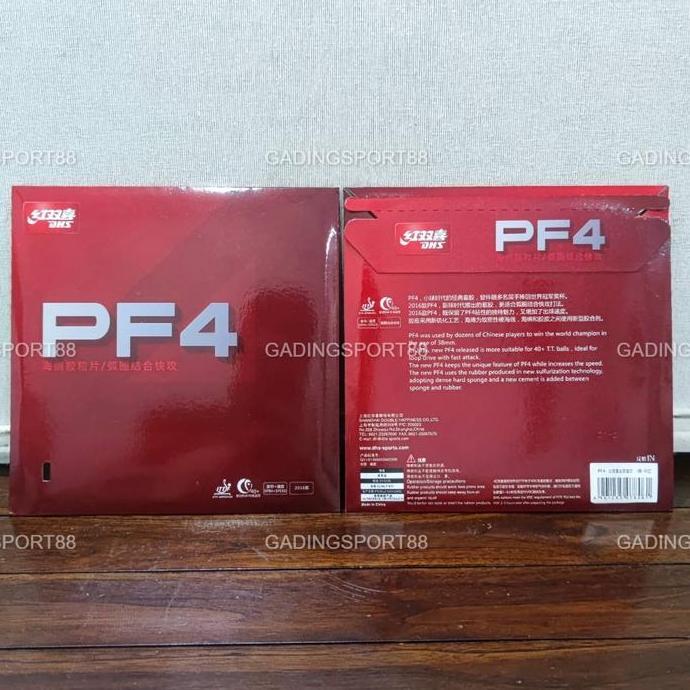 Karet bet tenis meja DHS PF4 40+ - Karet Rubber bat pingpong DHS PF-4