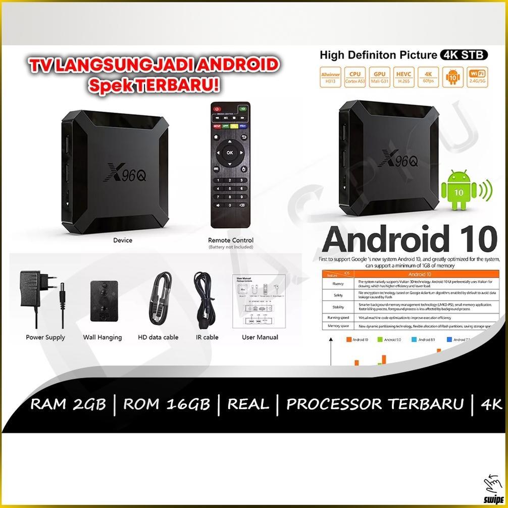 Premium Android TV Box TV Televisi Menonton Penghubung Penyambung  Hp Tablet Jadul HDMI Komplit
