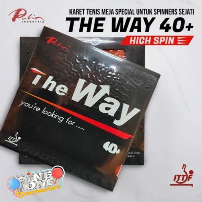 Karet Bat Tenis Meja Pingpong Palio The Way 40+