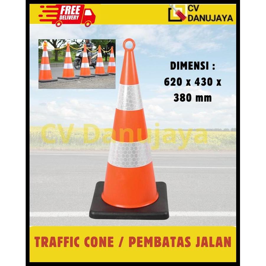 TERBARU PEMBATAS JALAN OREN TRAFFIC TRAFIC CONE KERUCUT JALAN RAYA LALU LINTAS ORANYE ORANGE