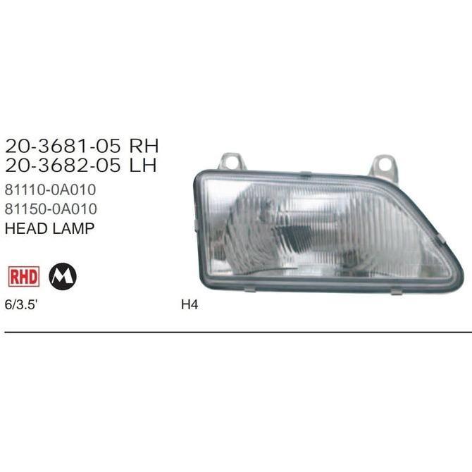 HEAD LAMP - TOYOTA SOLUNA 2000 [KACA] TYC Original