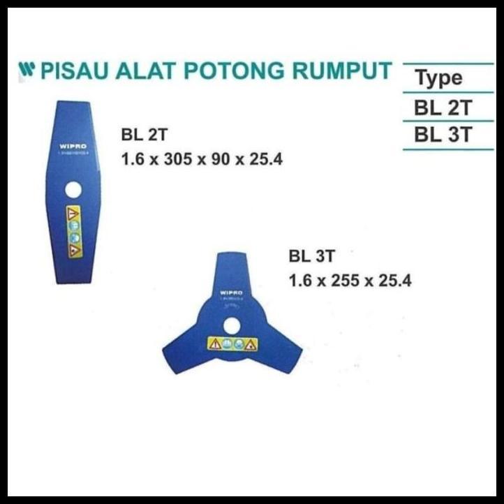 TERBARU PISAU ALAT POTONG PEMOTONG RUMPUT MATA PISAU 2 / 3 WIPRO BL 2T BL 3T 
