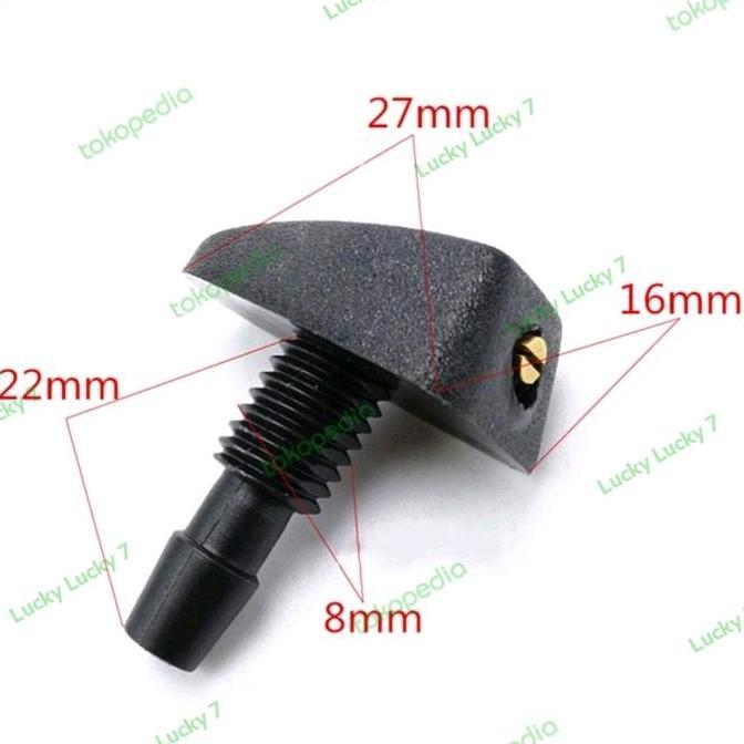 Promo Nosel Washer Mobil Nozzle Penyemprot Air Wiper Depan Universal Toyota Honda Suzuki Diskon