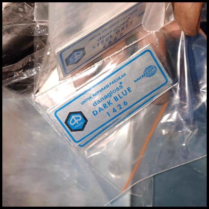 BEST DEAL STICKER DANAGLOSS REPARASI VESPA DARK BLUE REPRO BARU CAKEP