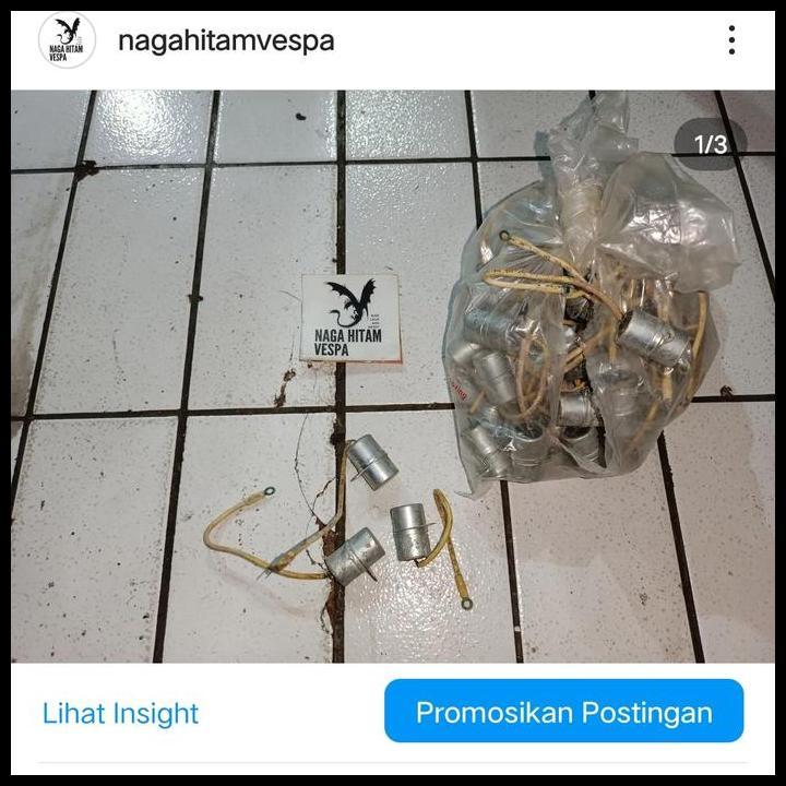 HOT DEAL KONDENSOR KABEL SATU MICAL MILANO PIAGGIO ITALY VESPA PTS ORI NOS 