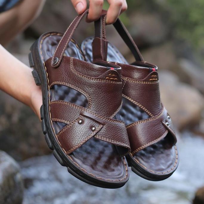 GUDANG TAS - SEPATU SANDAL. PRIA SLIP ON KULIT IMPORT SNEAKER SHOES